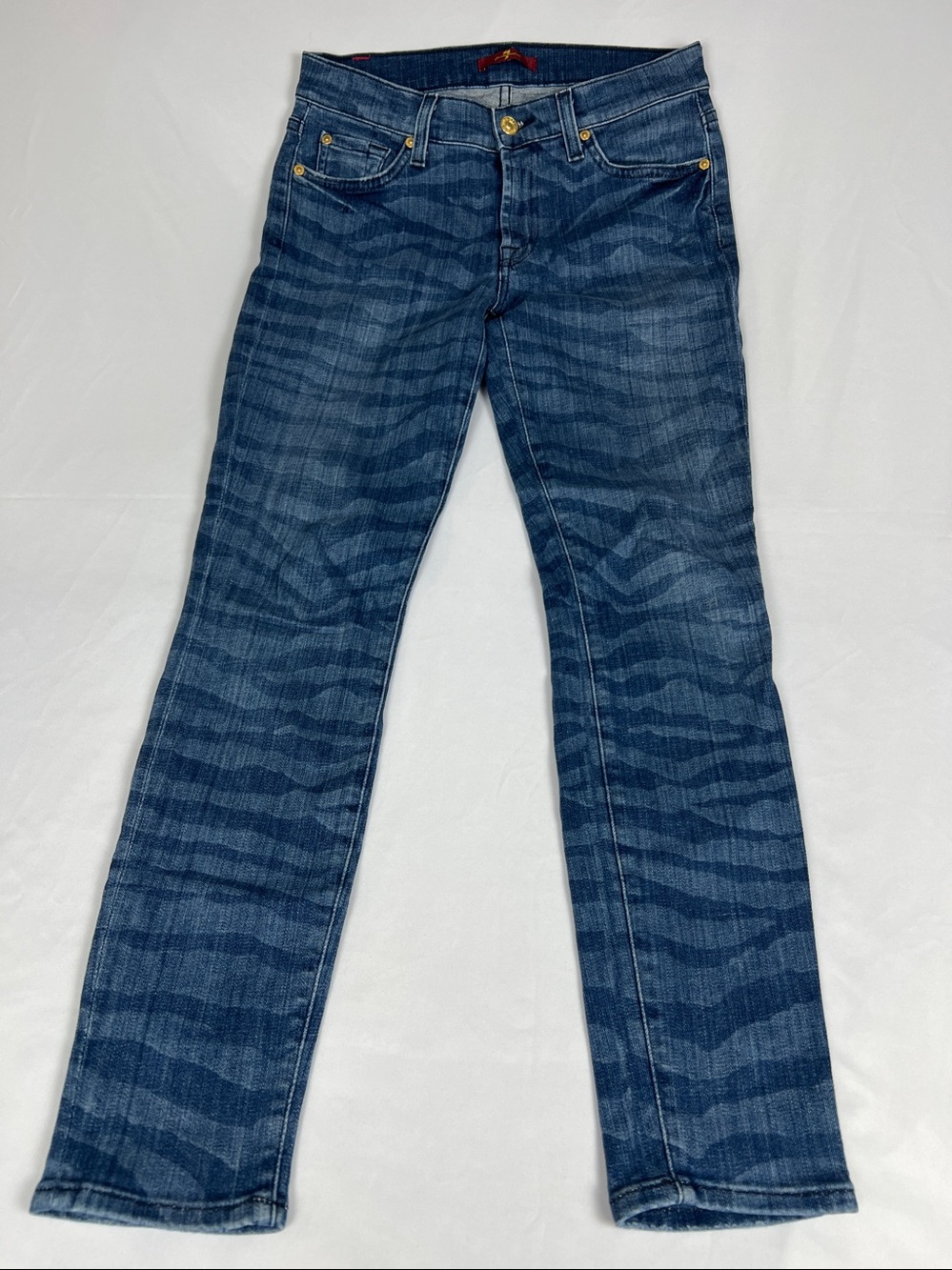 7 For All Mankind zebra print skinny  jeans Size 29